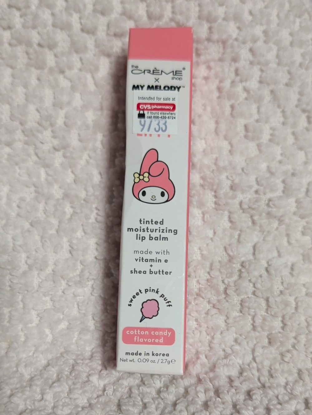 The Crème Shop My Melody Tinted Moisturizing Lip Balm — Sweet Pink Puff